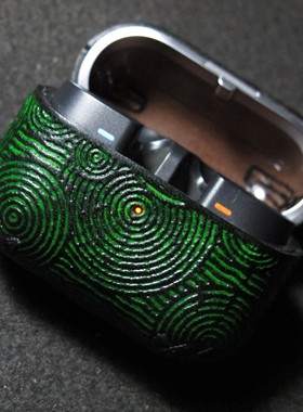 适用Samsung三星GalaxyBuds3/3pro保护套皮套保护壳真皮植糅皮支持定制手工定制小众创意复古太阳先生