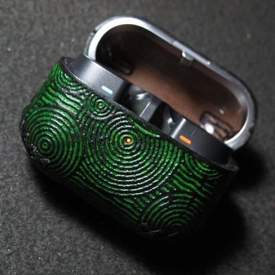 适用Samsung三星GalaxyBuds3/3pro保护套皮套保护壳真皮植糅皮支持定制手工定制小众创意复古太阳先生