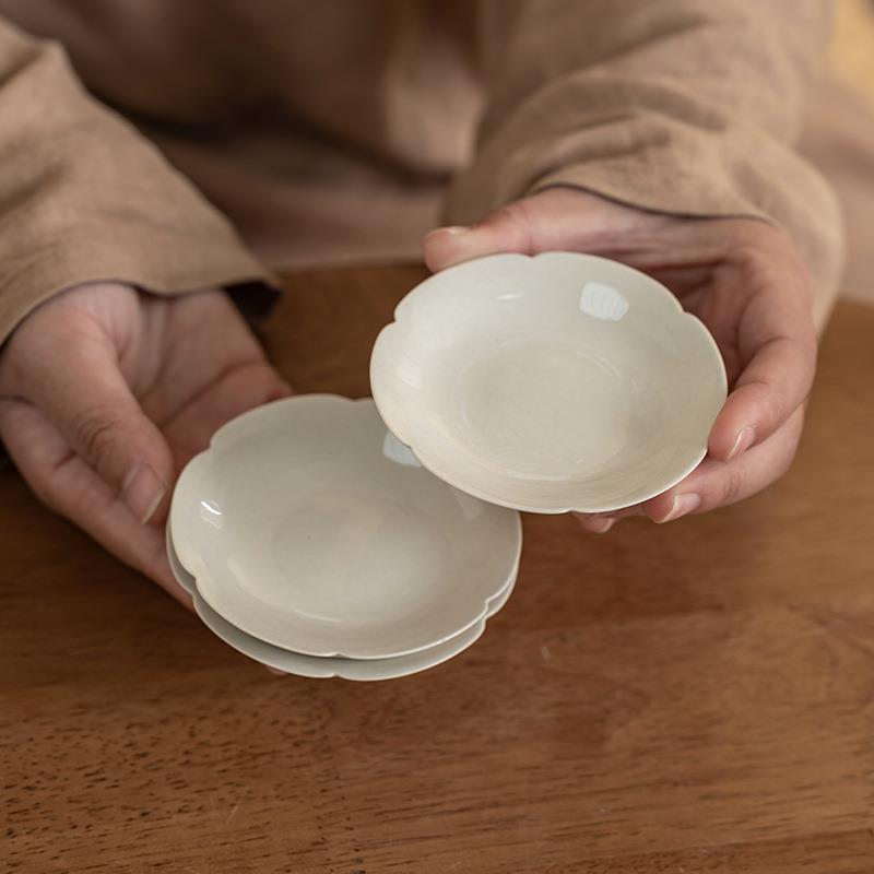 草木灰陶瓷茶杯垫杯托茶杯隔热垫功夫茶具茶道配件茶垫品茗杯垫子