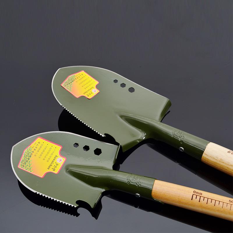 燕南A款小号户外野营园林工具便携车载小铁锹户外铲绿色铲子