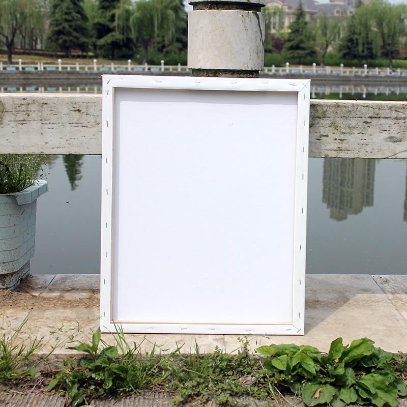 供应帆布油画框纯棉白油画布框规格多油画框水彩框3050手绘油画框