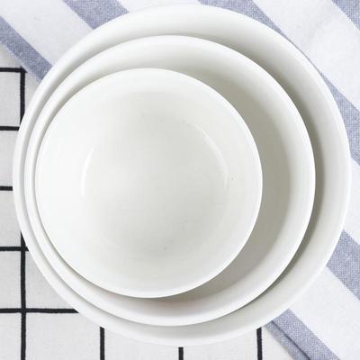 EQ4F保鲜碗三件套陶瓷微波炉饭盒带盖冰箱密封盒水果盒大号泡面碗