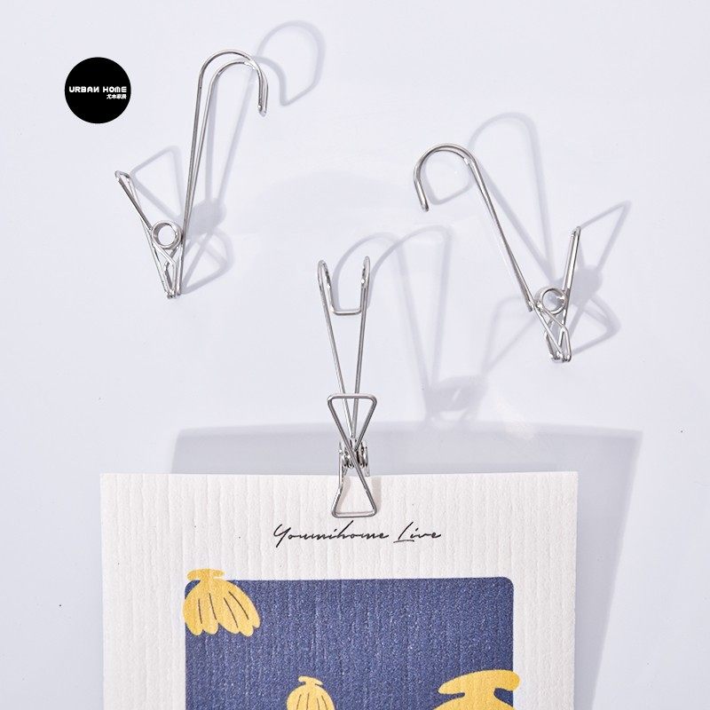 尤本家居不锈钢夹挂钩杂物收纳