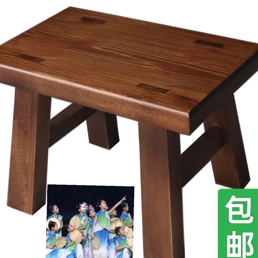 耐用大人渔光曲板凳弄堂垂钓豆蔻外婆桥舞蹈凳子家用实木儿童四脚