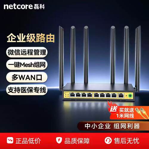 磊科路由器9口全千兆端口5G无线