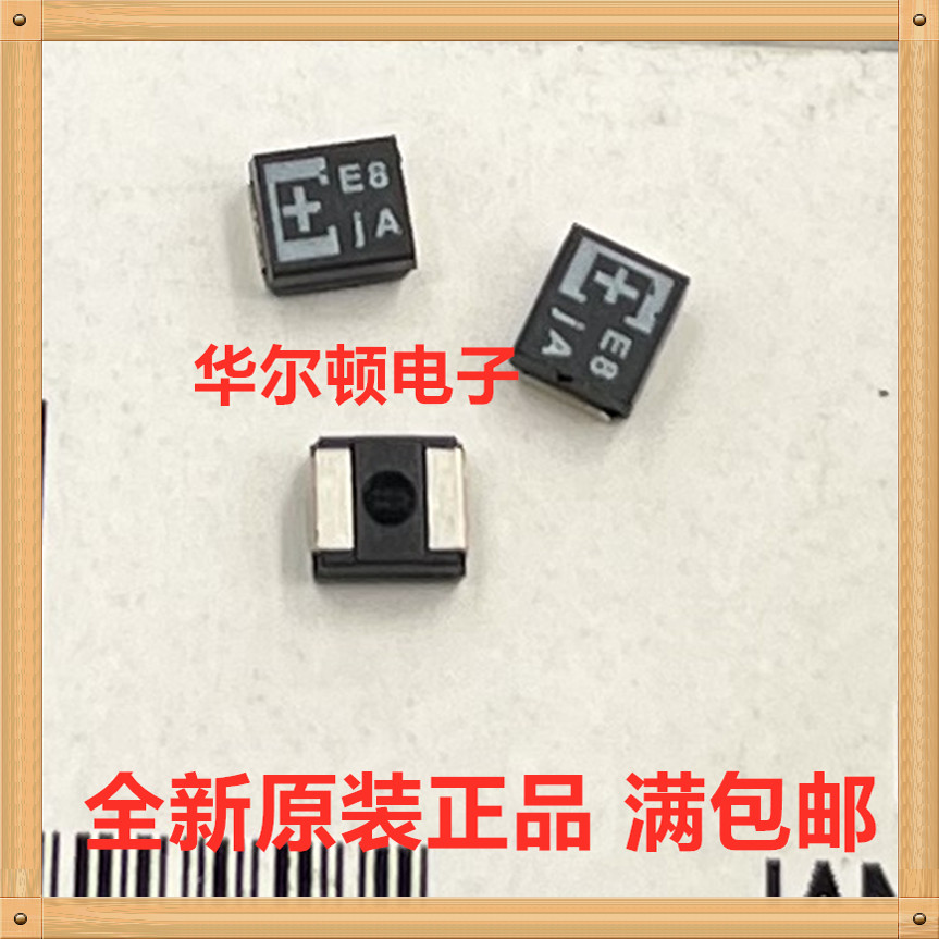 松下PANASONIC 6TPE150MAZB 6.3v 150uF-B型 丝印E8J黑色钽电容