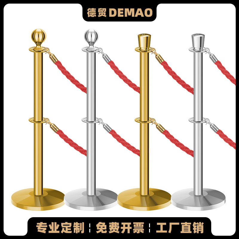 圆头双节排队栏杆座定制