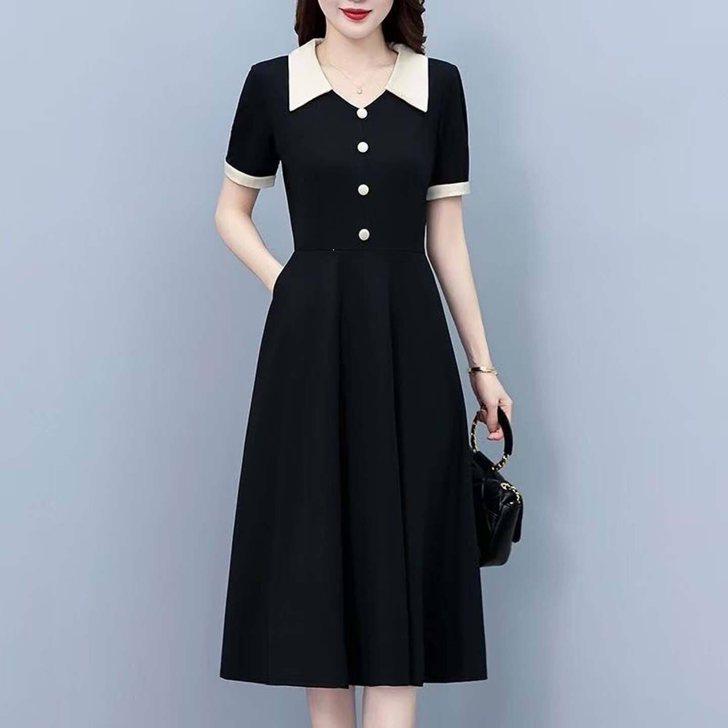 真值良品女装2026夏季新款时尚韩版连衣裙大码潮流修身显瘦长裙a5