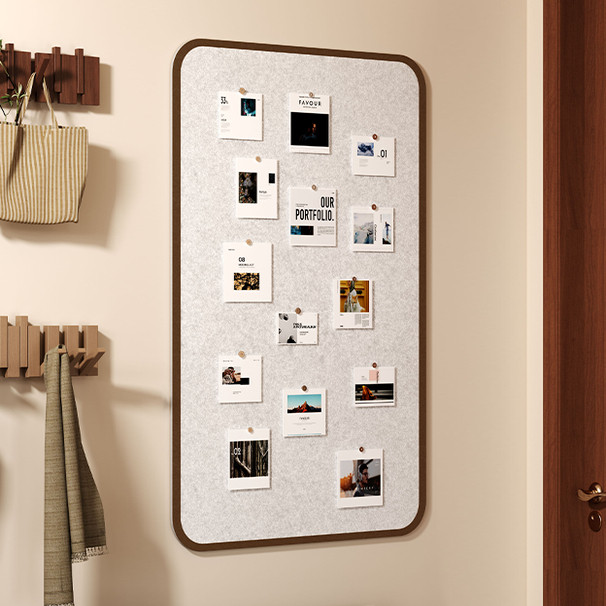 毛毡板墙贴照片墙背景墙装饰墙上自粘相框围栏展示软木板墙角徽章