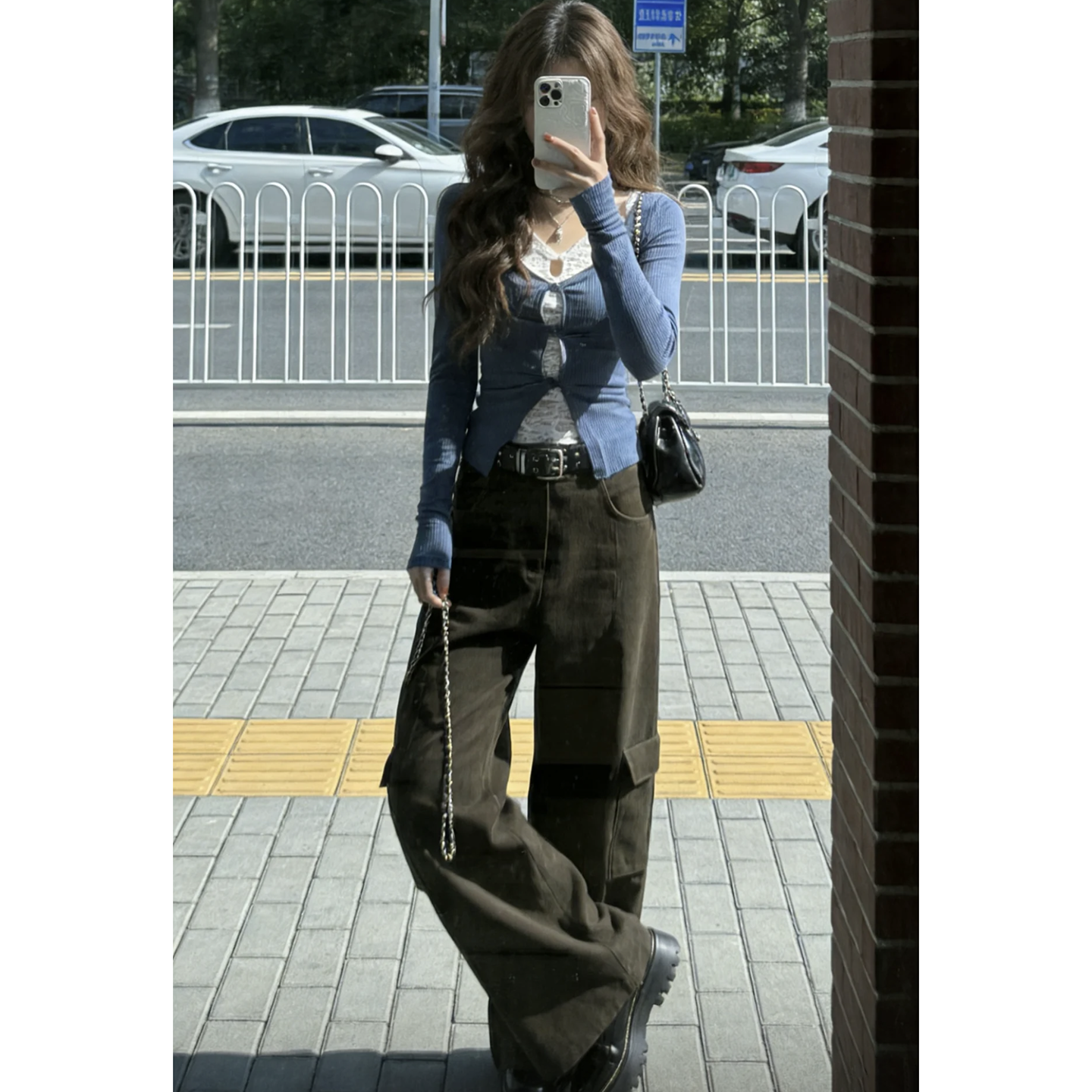 纯欲风辣妹蕾丝拼接假俩件长袖修身扭结上衣秋季显瘦百搭小众T恤,女装/女士精品,T恤,淘宝优惠券,粉丝福利购,淘宝优惠卷