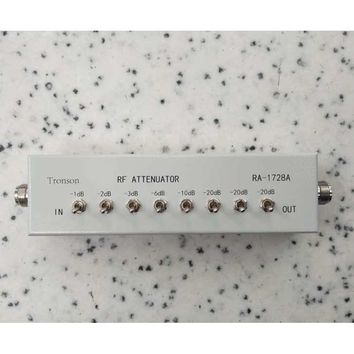 创信RA-1728A高频衰减器1/2/3/6/10/20dB档位全开共82dB/82分贝