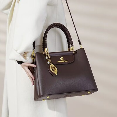 璇琦鞋包店女包复古手提包2026新款女士气质百搭单肩斜挎手提包a4