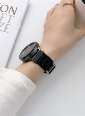 华为gt3表带gt2pro智能运动手表高山回环式尼龙表带GTRunner保时捷watch3荣耀magic2 es男女小米color s1腕带