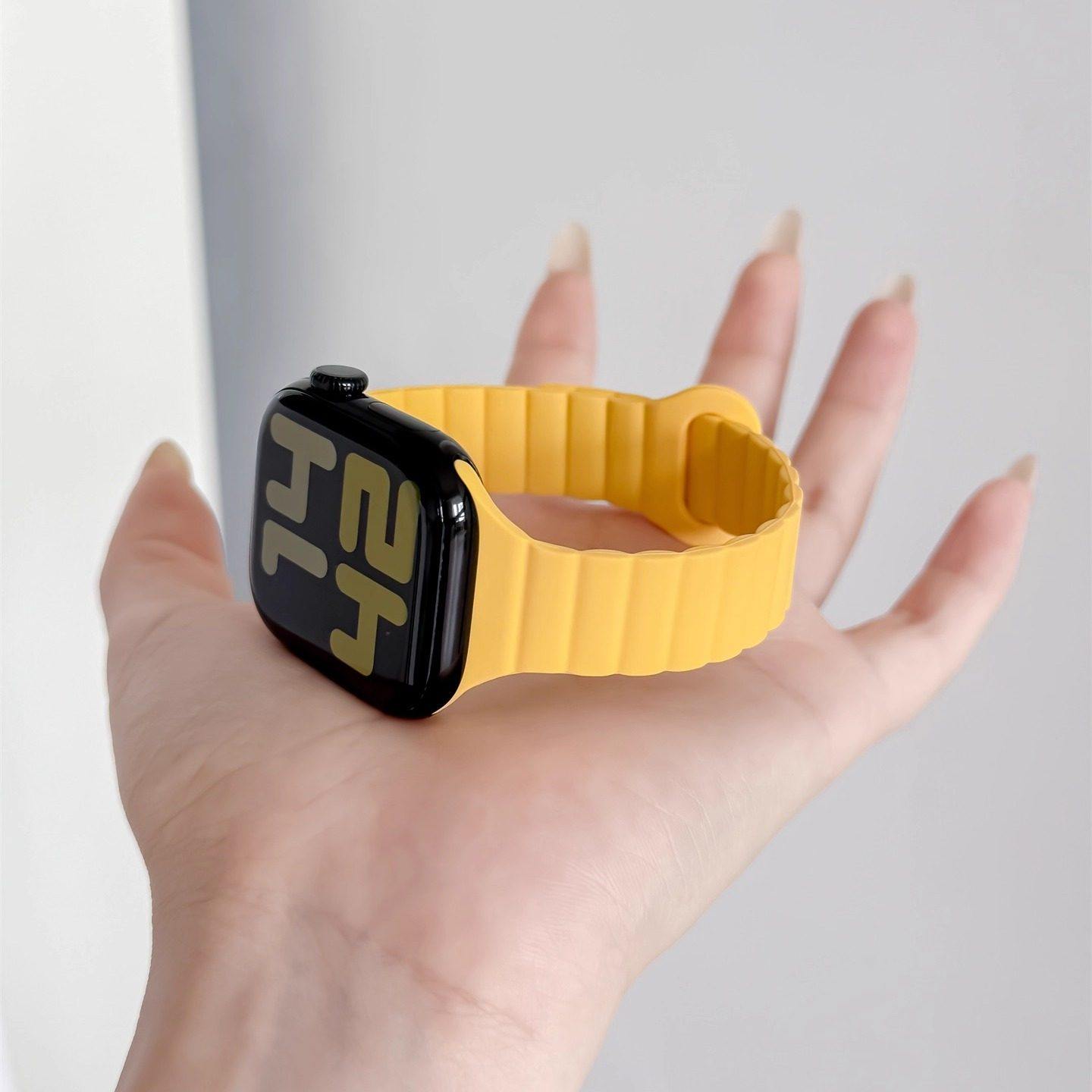 适用Applewatchs10手表带苹果iwatchs9新款时尚S11运动s8硅胶s7小蛮腰女款iwatchs6/5/4/SE透气腕带男女Ultra,智能设备,智能手表手环表带/腕带,淘宝优惠券,粉丝福利购,淘宝优惠卷