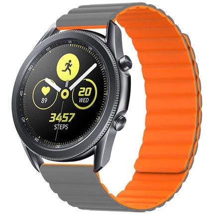 适用华为gt2 gt3 46mm表带watch3 pro硅胶磁吸手表带 华米gtr3表带运动GT2e表链GS智能 TicWatch Pro X  腕带