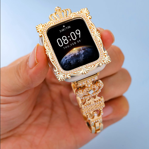 土狗手表带iwatchs10钻保护壳