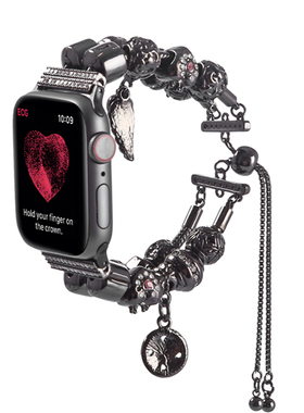 适用applewatch10代ultra2表带苹果手表钢表带iwatch9/8/7/6代se2s10不锈钢潮流珠宝男女时尚42/41/45/49mm46