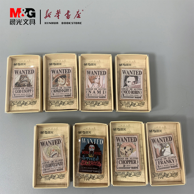 晨光航海王通缉令系列金属徽章