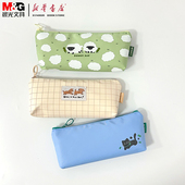 新品 笔袋大容量携带方便考试日常上课使用 学生喜爱 晨光春日烂漫三角包笔袋APB932NN小清新款 式