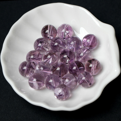 天然紫水晶阿塞斯特莱紫水晶diy手工编织手链散珠饰品配件串珠