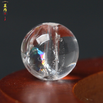 天然原矿白阿塞白幽灵水晶散珠子diy手工配件串珠手链多宝单配珠