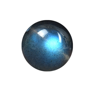 7A天然蓝灰月光石散珠子拉长石圆珠diy水晶编织手链串珠包单珠