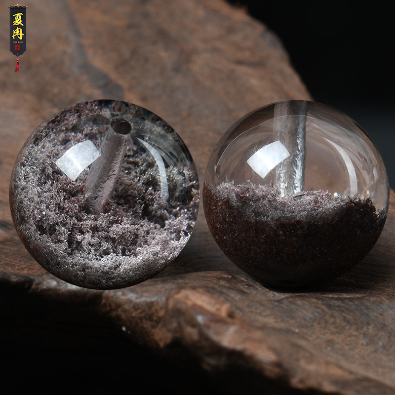 diy天然单颗水晶编织散珠