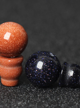 diy金沙石项链星月菩提佛塔