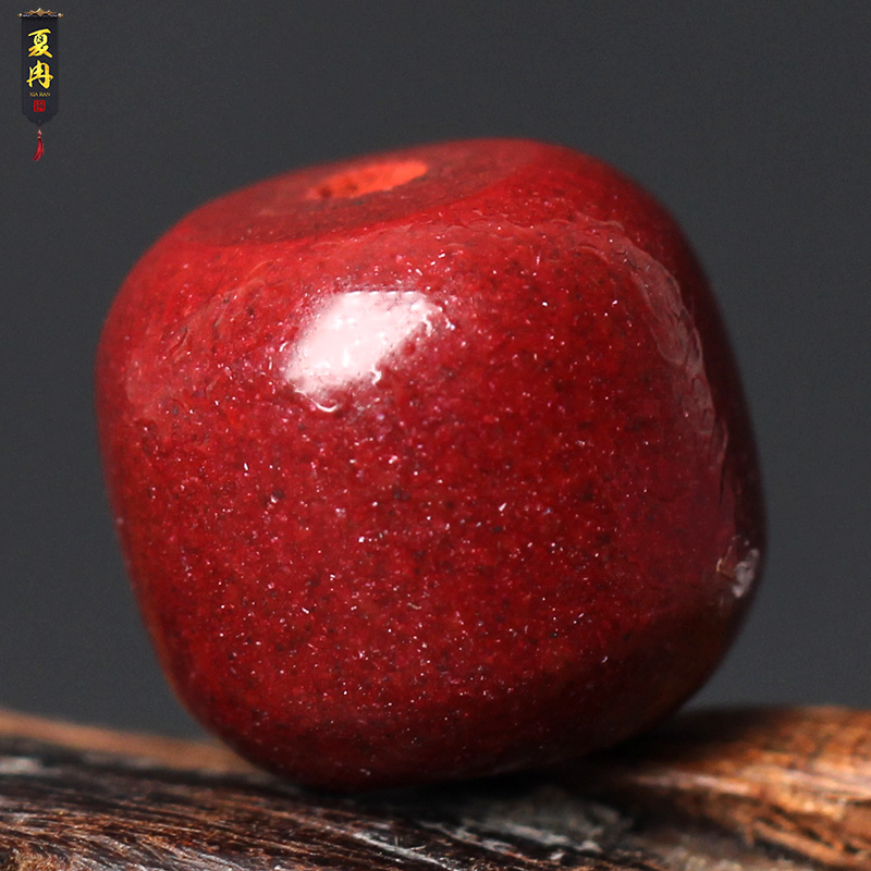 天然朱砂紫金砂桶珠隔珠金刚星月菩提佛珠文玩手串DIY配饰件