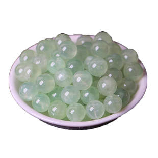 天然葡萄石散珠子diy绿色水晶串珠散珠手工饰品配件材料包邮