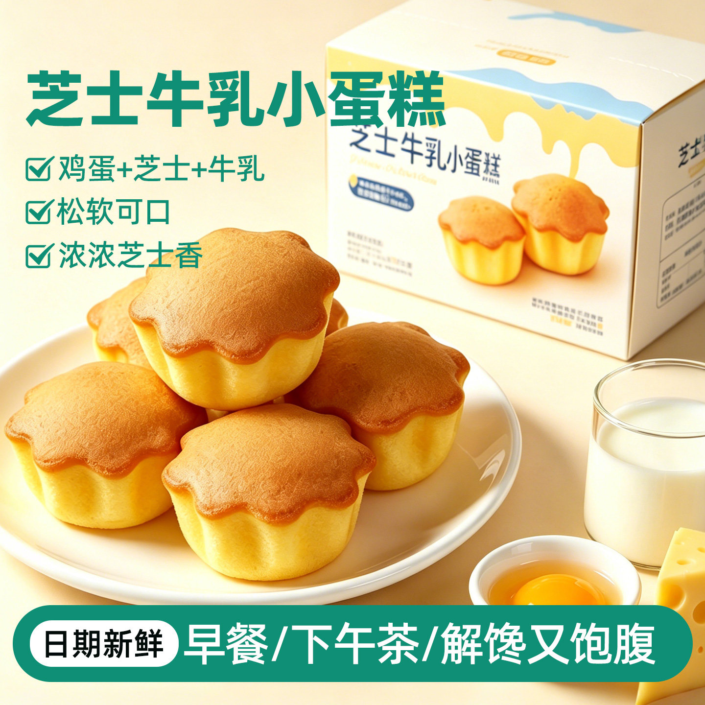杏享早餐面包整箱儿童小蛋糕点图片