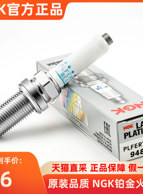 NGK火花塞PLFER7A8EG适用94833奥迪夏朗辉昂蔚揽途欢迈腾3代EA888