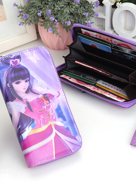 pvc日韩小清新潮流儿童卡通可爱叶罗丽零钱包 女童长款手提钱包