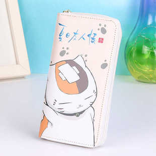 长款拉链钱夹猫咪老师夏目贵志动漫周边二次元夏目友人帐儿童钱包