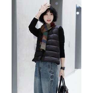 #燕乐小店时尚彩虹条围巾TT设计师款彩虹方糖围脖女绵羊毛条纹a73