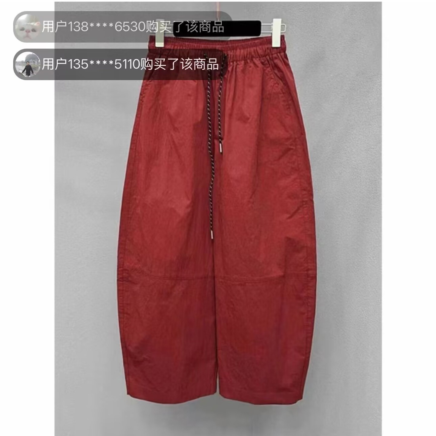 路途精品女装九分气球裤夏季女士薄款宽松休闲裤显瘦小个子裤子a3