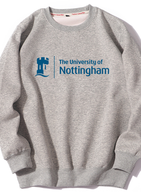 Nottingham英国诺丁汉大学套头圆领卫衣男女装春秋冬季加绒和薄款