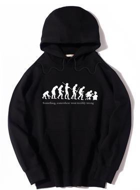 美剧TBBT生活大爆炸 谢尔顿 sheldon 连帽卫衣恶搞进化论男女同款