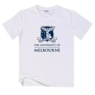 University of Melbourne墨尔本大学短袖T恤夏季男女学生校服上衣