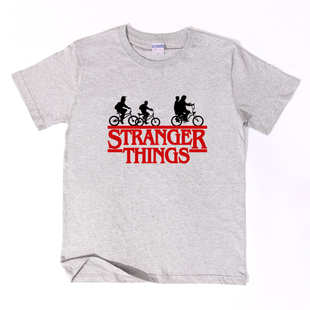 恶搞男女士纯棉宽松半袖 美剧 怪奇物语t恤短袖 THINGS STRANGER