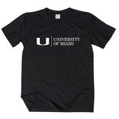 迈阿密大学T恤短袖 校服纯棉圆领男女学生班服University Miami