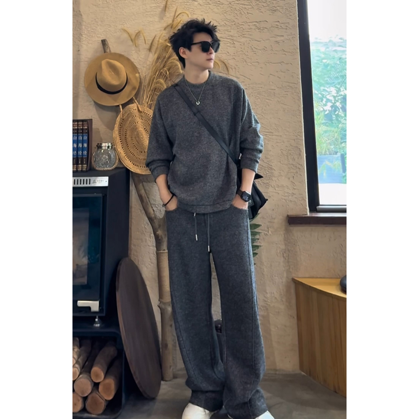 2025秋冬新款糯米绒休闲运动套装