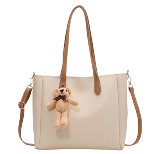 高级感大容量女士2026新款大学生上课包通勤托特包单肩包斜挎手提