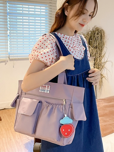 Вместительный и большой шоппер, сумка на одно плечо