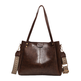 通勤大容量托特包包女2025新款小众设计秋冬推特包单肩上课斜挎包