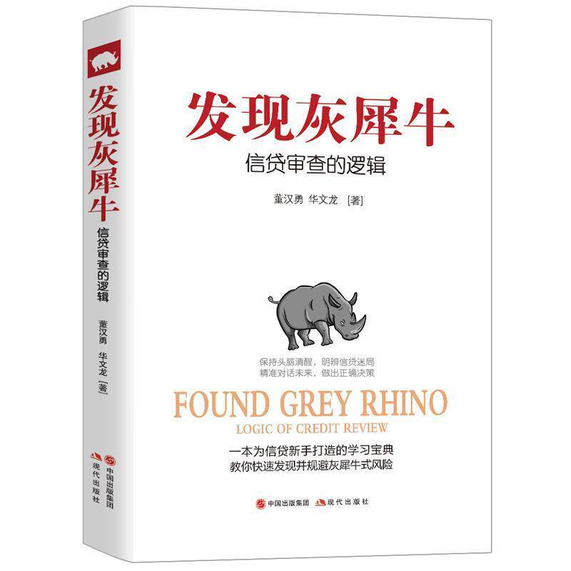 【正版书】 发现灰犀牛:信贷审查的逻辑 董汉勇 华文龙 现代出版社