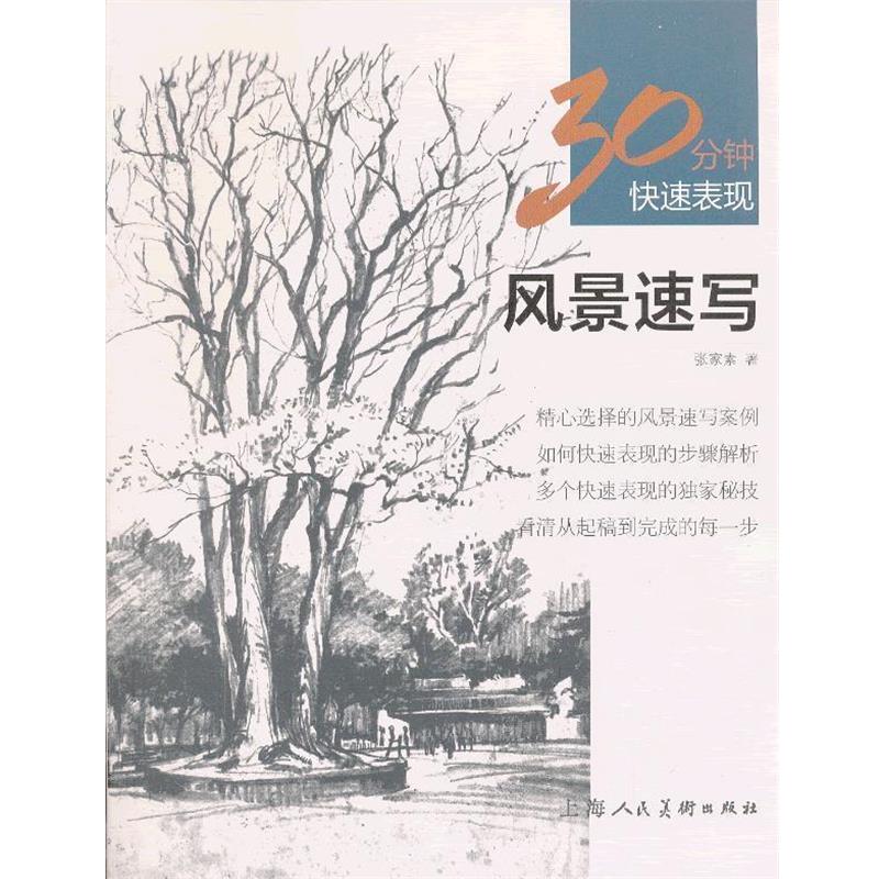 【正版书】 风景速写---30分钟表现 张家素 上海人民美术出版社