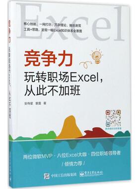 【正版书】 竞争力:玩转职场Excel，从此不加班 安伟星,裴雷 电子工业出版社