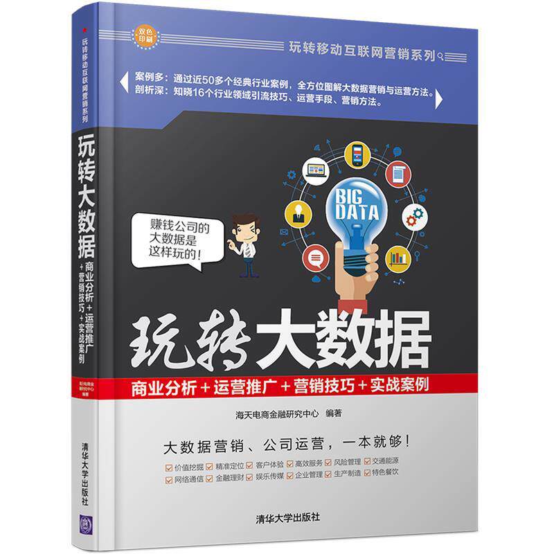 【正版书】 玩转大数据:商业分析＋运营推广＋营销技巧＋实战案例 海天电商金融研究中心 清华大学出版社