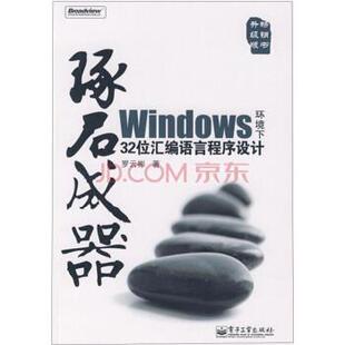 【正版书】 琢石成器:Windows环境下32位汇编语言程序设计 罗云彬 著 电子工业出版社